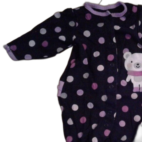 Carter's Baby Girl 3 Month Auntie Adores Me Matching Set Polka Dots & Ruffles - Picture 4 of 8